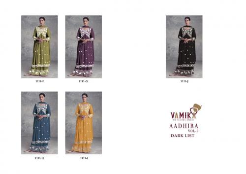 VAMIKA AADHIRA VOL-9 1111-F TO 1111-J Price - 6725