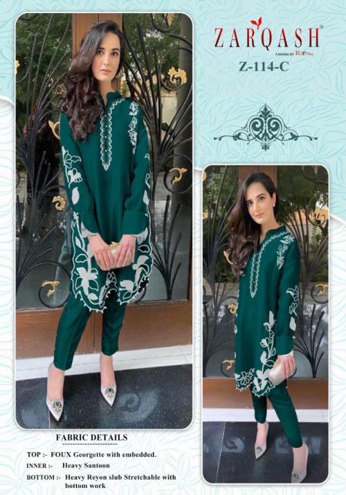 Zarqash Ready Made Collection Z-114-C Price - 1150