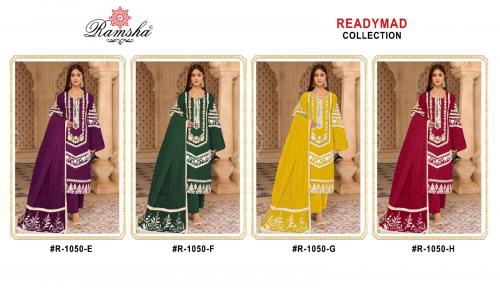 Ramsha Suit Ready Made Collection R-1050 Colors  Price - 6000