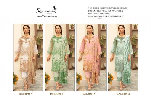 Serene Pakistani Suit S-3901 Colors  Price - 5320
