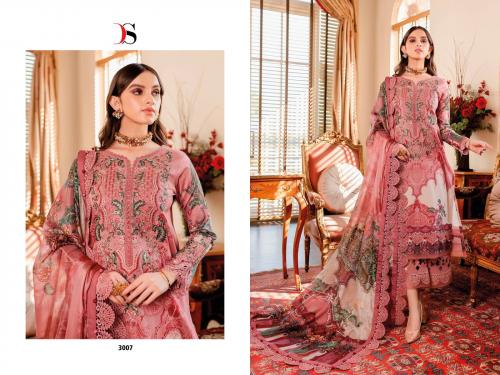 Deepsy Suit Firdous Solitaire 3007 Price - Chiffon Dup-749 , Cotton Dup-800