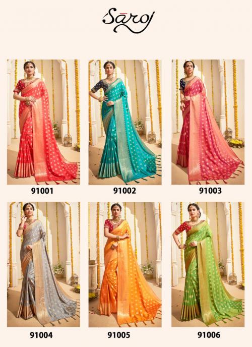 Saroj Saree Anokhi 91001-91006 Price - 8250