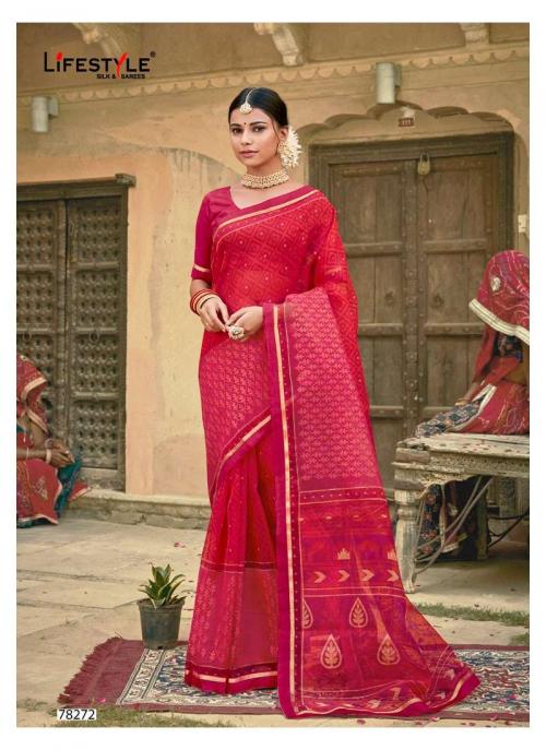 Lifestyle Saree Katha Cotton 78272 Price - 715