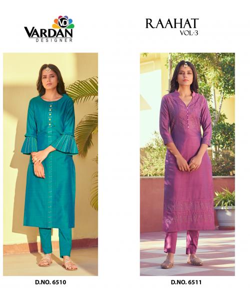 VARDAN DESIGNER RAAHAT VOL-3 6510 TO 6511 Price - 1790