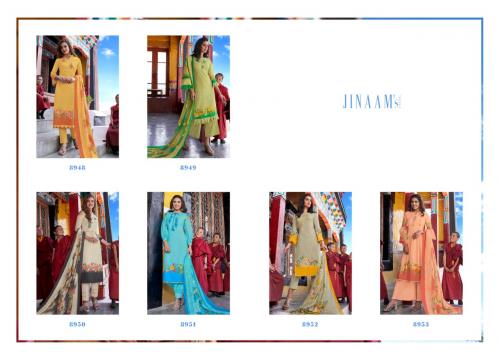 Jinaam Dress Zainab 8948-8953 Price - 10770