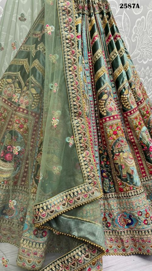 Anjani Art Bridal Lehenga Choli 2587-A Price - 13199