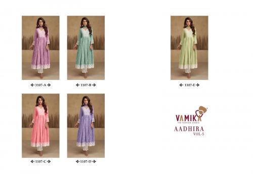 Vamika Fashion Aadhira Vol-5 1107 Colors  Price - 6725