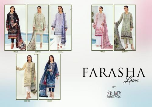 Fair Lady Farasha Lawn 10001-10007 Price - Chiffon Dup-5663 , Cotton Dup-5943	
