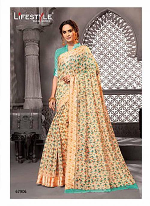 Lifestyle Saree Pravina Cotton 67906 Price - 606