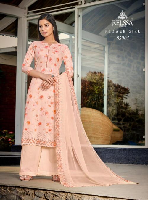 Relssa Fabrics Flower Girl 85004 Price - 1800