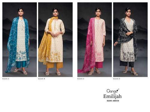 GANGA EMILIJAH S-2245-A TO S-2245-D Price - 5500