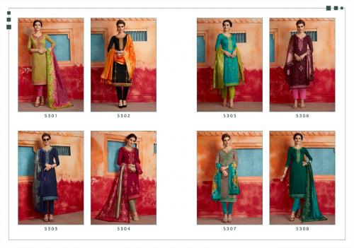 Kessi Fabric Virasat 5301-5308 Price - 9592