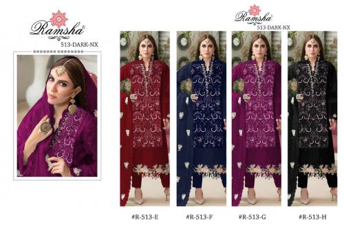 Ramsha Suit R-513 Colors  Price - 6200