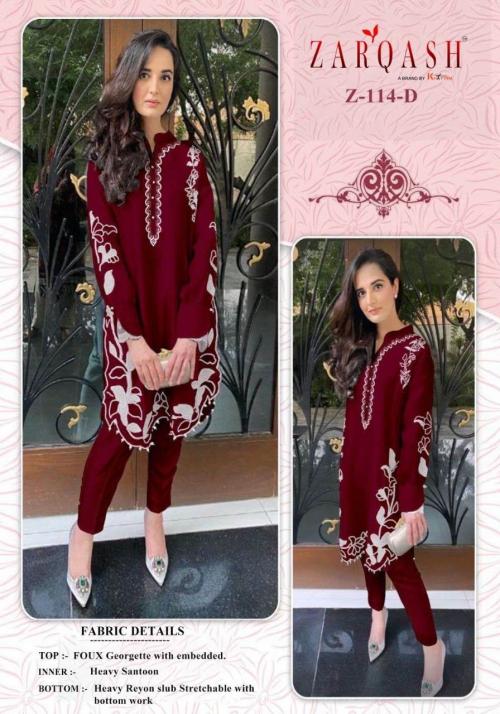 Zarqash Ready Made Collection Z-114-D Price - 1150