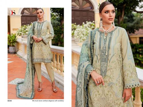 DEEPSY SUITS FIRDOUS QUEEN'S COURT - 7 6044 Price - CHIFFON DUP - 600, COTTON DUP - 649