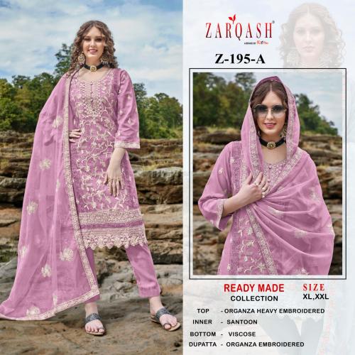 ZARQASH READYMADE COLLECTION Z-195-A TO Z-195-D