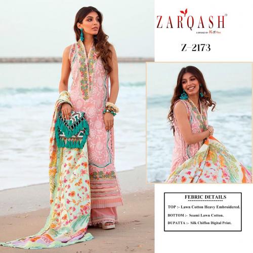 Zarqash Aziz Luxury Lawn Z-2173 Price - 1260