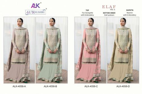 AL Khushbu Elaf Vol-2 4058 Colors  Price - 5396