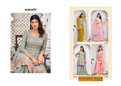 Zaveri Western Wear 1023-1026 Price - 8980