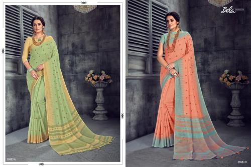 Bela Saree Emerald 36983 AB Price - 2054