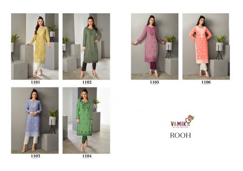 Vamika Fashion Rooh 1101-1106 Price - Only Kurti :-2850 ,Kurti With Pant :-3450	