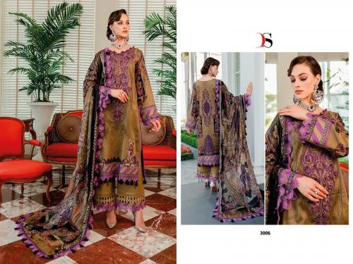 Deepsy Suit Firdous Solitaire 3006 Price - Chiffon Dup-749 , Cotton Dup-800