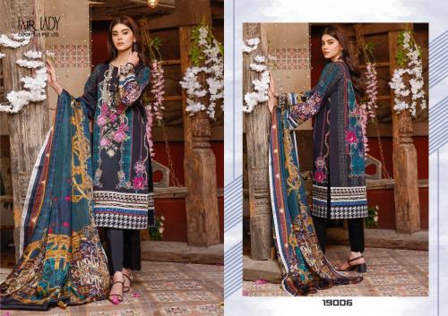 Fairlady Baroque Luxury Lawn Collection 19006 Price - Chiffon Dup-649 , Cotton Dup-675	