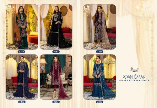 Shree Fab Adan Libaas Velvet Collection 3280-3285 Price - 9894