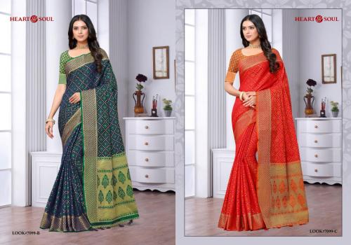 Heat & Soul Bandhani Weaves 7099 AB Price - 2250