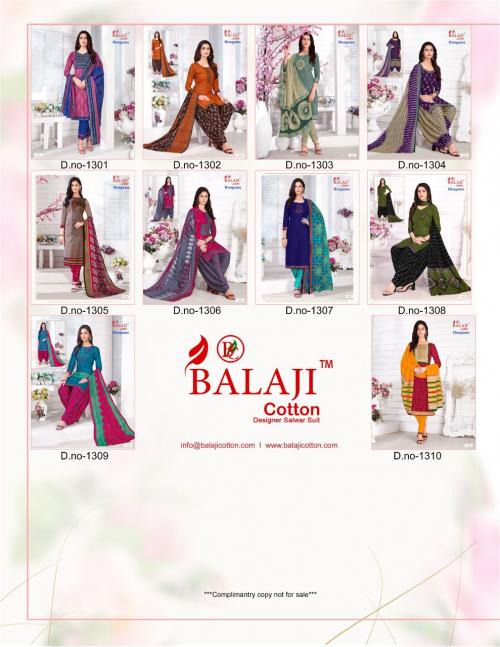 Balaji Cotton Hungama 1301-1310 Price - 4000