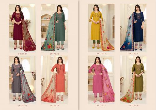 Lily & Lali Mahira 7021-7028 Price - 8760