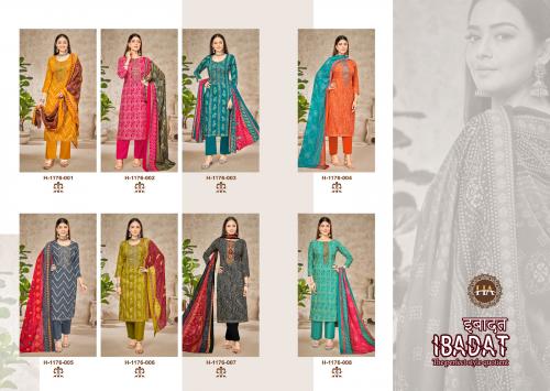 Harshit Fashion Ibadat 1176-001 to 1176-008 Price - 5800