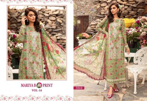 SHREE FAB MARIA B M PRINTS VOL-16 3512 TO 3519