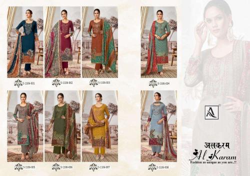 Alok Suit Al Karam 1106-001 to 1106-008 Price - 5800