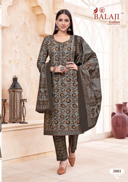 Balaji Cotton Art Work Vol-3 3001-3012 Series