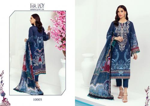 Fair Lady Farasha Lawn 10005 Price - Chiffon Dup-809 , Cotton Dup-849	