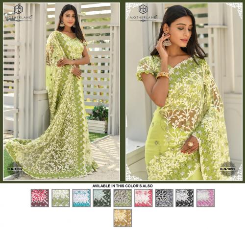 Motherland Net Designer Wedding Saree 1092 Price - 4635