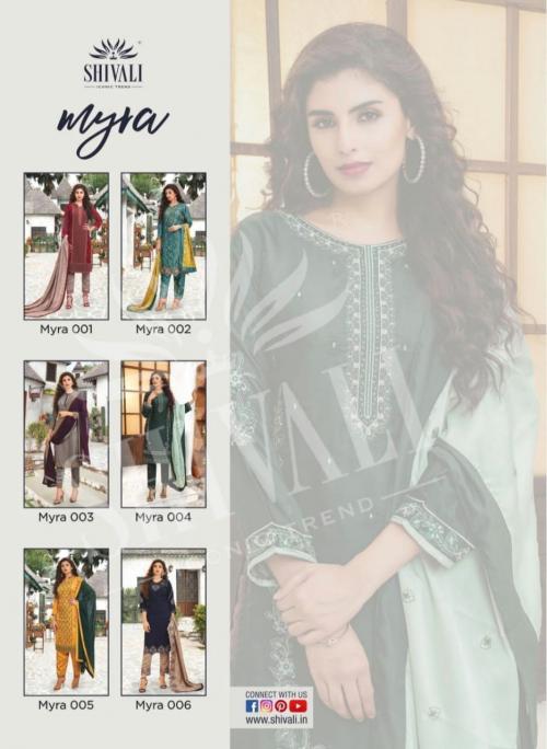 Shivali Fashion Myra 001-006 Price - L- 9300 ,XL- 9600	