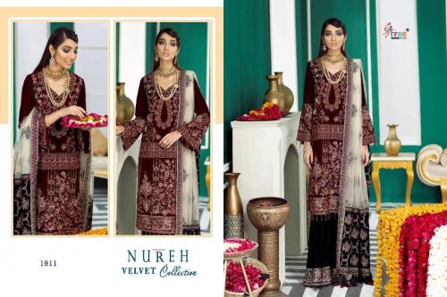Shree Fab Nureh Velvet Collection 1911 Price - 1399
