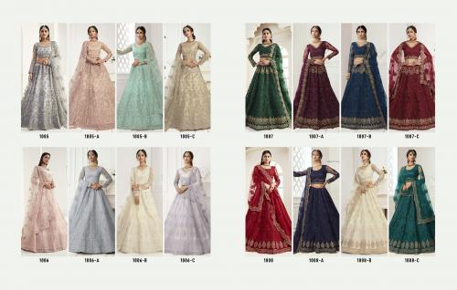 Alizeh Bridal Heritage Colour Saga 1005-1008 Colors  Price - 75075