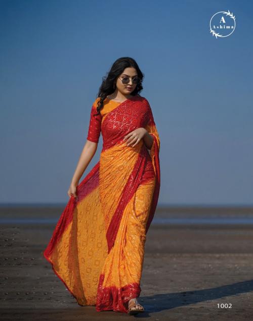 Ashima Bandhani Foily 1002 Price - 900
