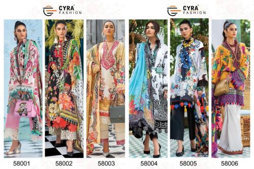 Cyra Fashion Alizah Digital Print Collection 58001-58006 Price - 5994