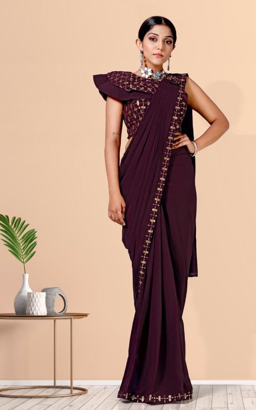 Aamoha Trendz Ready To Wear Designer Saree 1015580-C Price - 2095