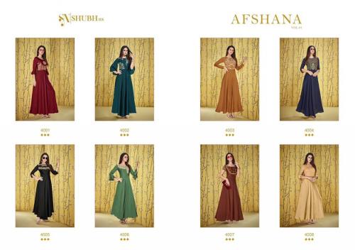 Shubh Nx Afshana 4001-4008 Price - 7960