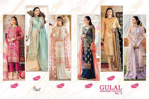 Shree Fabs Gulal Embroidered Collection 2161-2166 Price - 7794