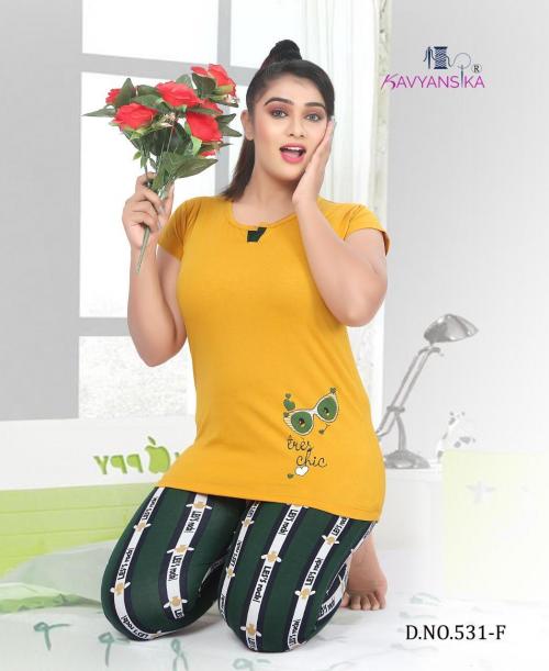 Kavyanshika Fashion 531 F Price - Size Wise M-390, XL-420