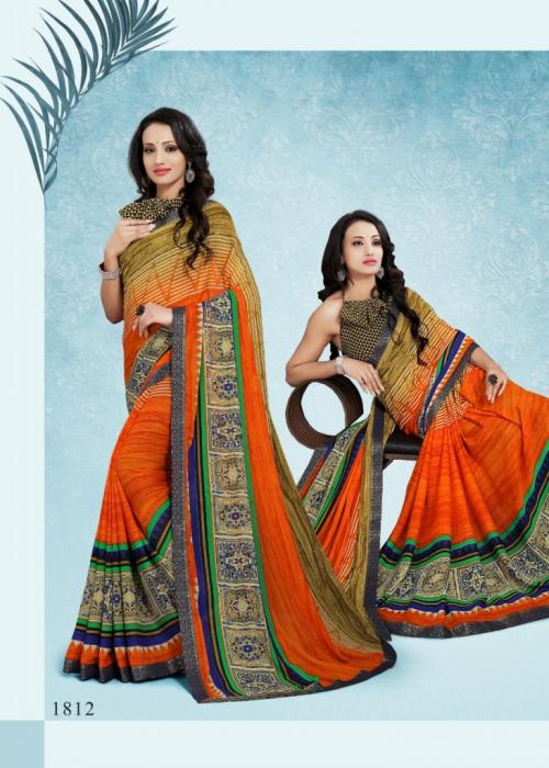 Kodas Sitka Saree Dilnashree Pattron 1812 Price - 375