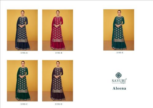 Sayuri Designer Aleena 5195 Colors  Price - 12495