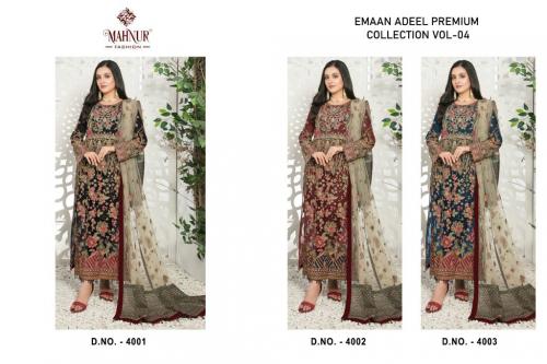Mahnur Fashion Emaan Adeel Premium 4001-4003 Price - 4347