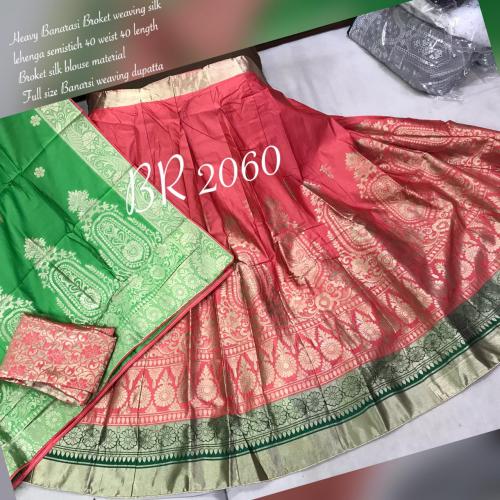 BR Lehenga Banarasi Weaving BR-2060-B Price - 2065